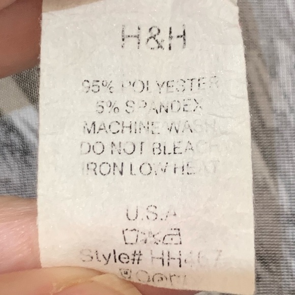 H&h Cool Tones Animal Print Faux Wrap Dress Sz 16/18 - Picture 6 of 6